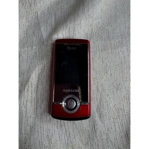 red Samsung SGH-A777, a 3G slider phone
